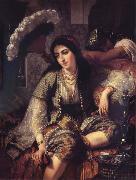 Ange Tissier Algerian Woman and her slave oil painting reproduction